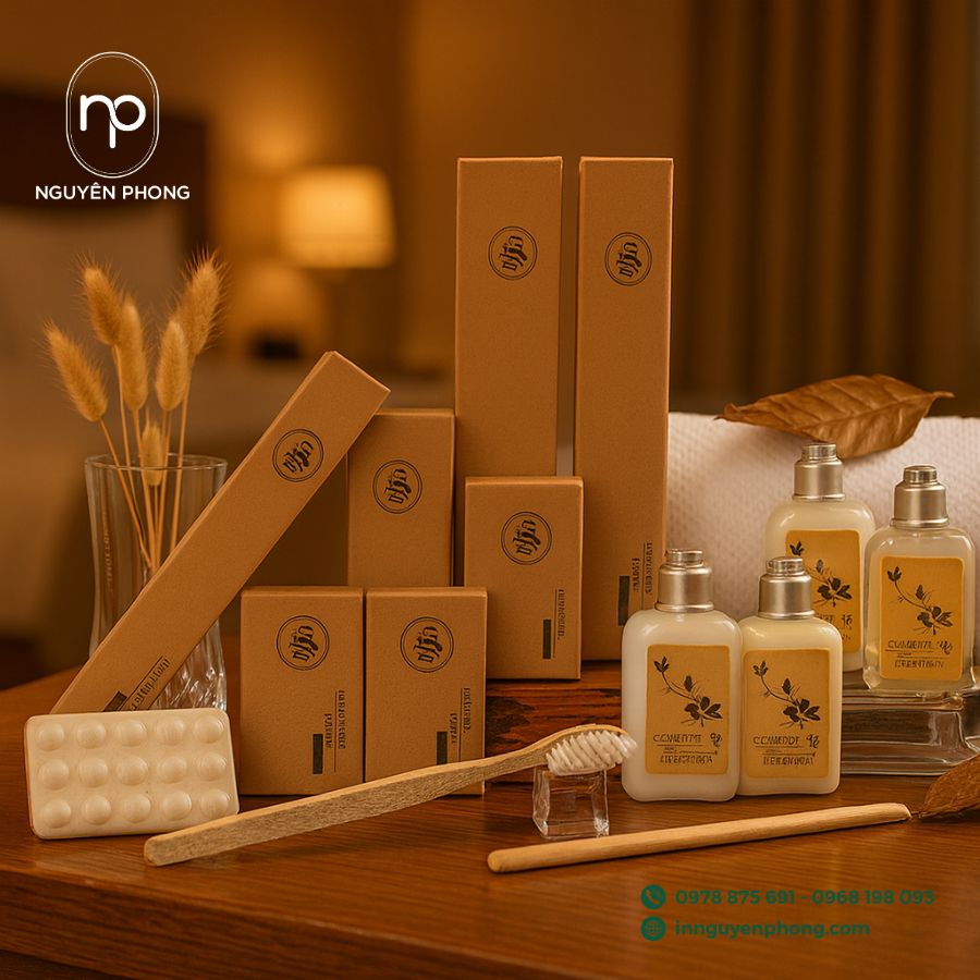 In hộp đựng đồ dùng khách sạn giá rẻ